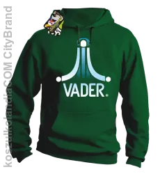 VADER STAR ATARI STYLE - Bluza męska z kapturem zielona 