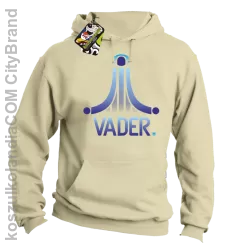 VADER STAR ATARI STYLE - Bluza męska z kapturem beżowa 