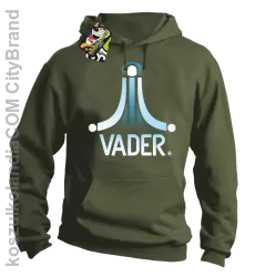 VADER STAR ATARI STYLE - Bluza męska z kapturem khaki