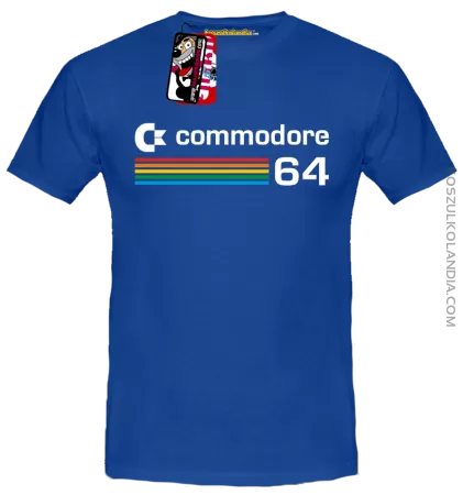 Commodore 64 Poziome paski - koszulka męska