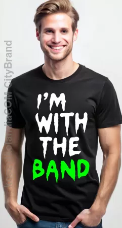 I`m with the Band Halloween`owy tshirt - koszulka męska na Halloween