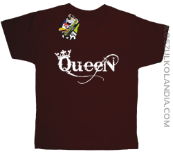 Queen Simple - Koszulka dziecięca brąz 
