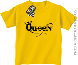 Queen Simple - Koszulka dziecięca żółta 