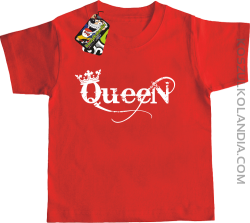 Queen Simple - Koszulka dziecięca czerwona 