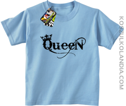 Queen Simple - Koszulka dziecięca błękit 