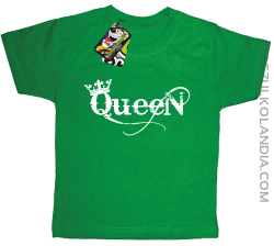 Queen Simple - Koszulka dziecięca zielona 
