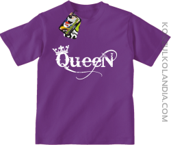 Queen Simple - Koszulka dziecięca fiolet 