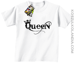 Queen Simple - Koszulka dziecięca biała 