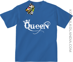 Queen Simple - Koszulka dziecięca niebieska 