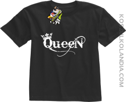 Queen Simple - Koszulka dziecięca czarna 