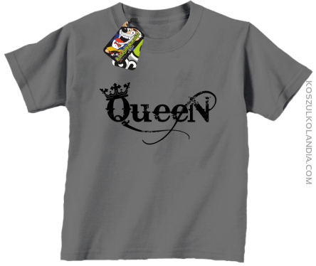 Queen Simple - Koszulka dziecięca szara 