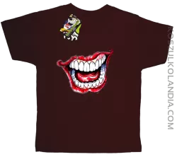 Halloween Jocker Smile Retro - koszulka dziecięca brązowa