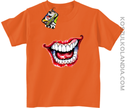Halloween Jocker Smile Retro - koszulka dziecięca pomarańczowa