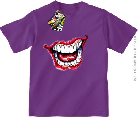 Halloween Jocker Smile Retro - koszulka dziecięca 