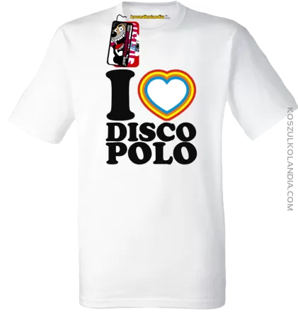 I Love DISCO POLO - koszulka męska