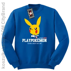 Play Pokemon - Bluza standard bez kaptura niebieska 