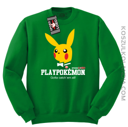 Play Pokemon - Bluza standard bez kaptura zielona 