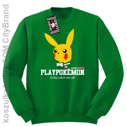 Play Pokemon - Bluza standard bez kaptura zielona 