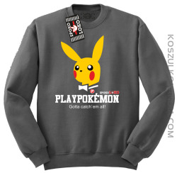 Play Pokemon - Bluza standard bez kaptura szara 