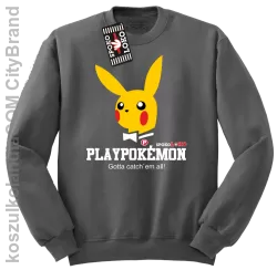 Play Pokemon - Bluza standard bez kaptura szara 