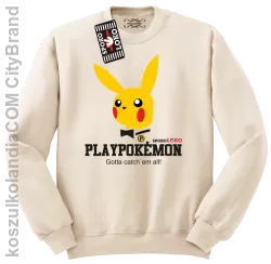 Play Pokemon - Bluza standard bez kaptura beżowa 