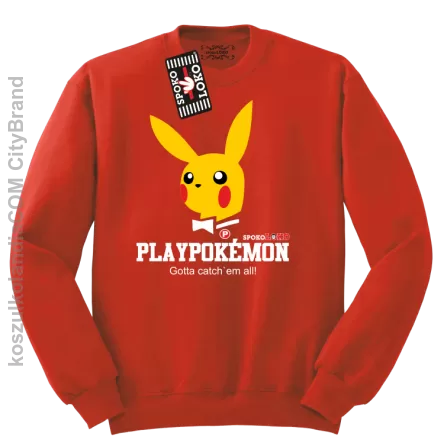 Play Pokemon - Bluza standard bez kaptura czerwona 