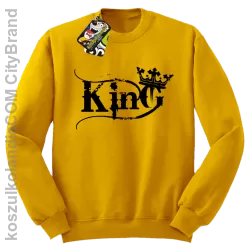 King Simple - Bluza standard bez kaptura żółta 