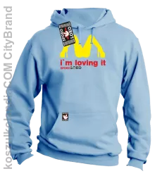 MCky I`m Loving It - Bluza z kapturem błękit 