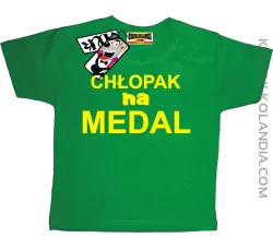 Chłopak na medal - koszulka dziecięca - zielony