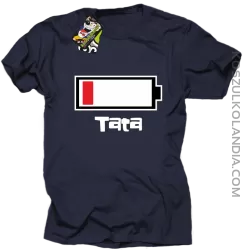 Tata Bateria do ładowania - Koszulka męska granat