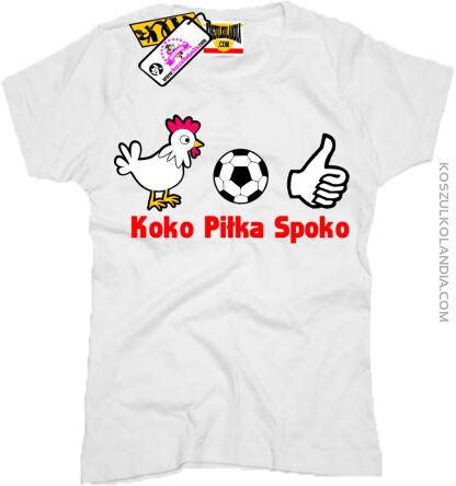 Koko Piłka Spoko - Koszulka Damska