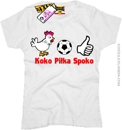 Koko Piłka Spoko - Koszulka Damska