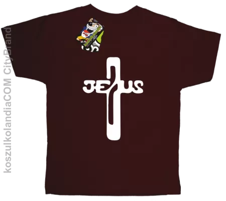 JEZUS w Krzyżu Symbol Vector - Koszulka Dziecięca