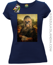Mona Lisa Chewbacca CZUBAKA - Koszulka damska granat 