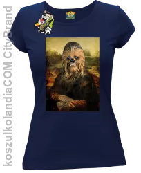 Mona Lisa Chewbacca CZUBAKA - Koszulka damska granat 