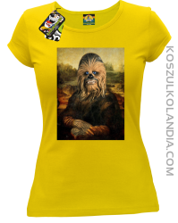 Mona Lisa Chewbacca CZUBAKA - Koszulka damska żółta 