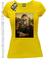 Mona Lisa Chewbacca CZUBAKA - Koszulka damska żółta 