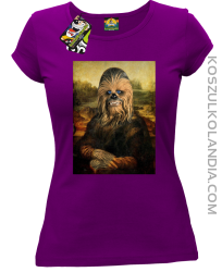 Mona Lisa Chewbacca CZUBAKA - Koszulka damska fiolet 