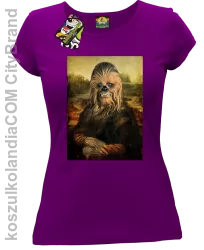 Mona Lisa Chewbacca CZUBAKA - Koszulka damska fiolet 