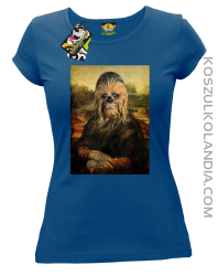 Mona Lisa Chewbacca CZUBAKA - Koszulka damska niebieska 