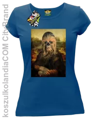 Mona Lisa Chewbacca CZUBAKA - Koszulka damska niebieska 