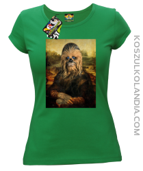 Mona Lisa Chewbacca CZUBAKA - Koszulka damska zielona 