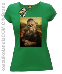 Mona Lisa Chewbacca CZUBAKA - Koszulka damska zielona 