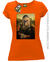 Mona Lisa Chewbacca CZUBAKA - Koszulka damska pomarańcz 
