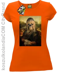 Mona Lisa Chewbacca CZUBAKA - Koszulka damska pomarańcz 