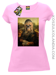 Mona Lisa Chewbacca CZUBAKA - Koszulka damska jasny róż 