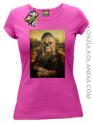 Mona Lisa Chewbacca CZUBAKA - Koszulka damska fuchsia 