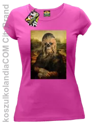 Mona Lisa Chewbacca CZUBAKA - Koszulka damska fuchsia 