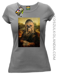 Mona Lisa Chewbacca CZUBAKA - Koszulka damska szara 