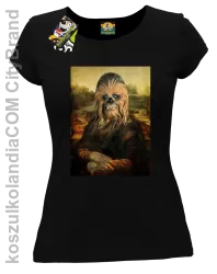 Mona Lisa Chewbacca CZUBAKA - Koszulka damska czarna 